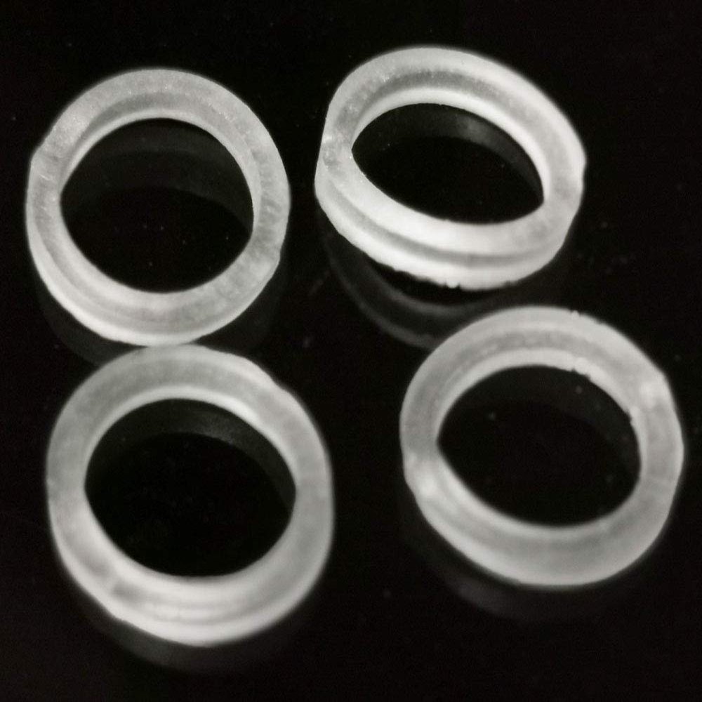 100 Pcs Orthodontic Elastic Rubber Bands 3/16 Inch Clear Latex Free, Heavy 6.5 Ounce Dental Small Rubberbands, Braces,Dreadlocks Hair Braids,Tooth Gap,Packaging,Crafts