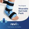 REVIX Ankle Ice Pack Wrap for Foot Pain Relief and Feet Injuries, Reusable Gel Ice Cold Packs for Achilles Tendonitis, Plantar Fasciitis, Sprained Ankles and Heels view 2