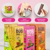 BOB SNAIL Healthy Fruit Snacks for Kids and Adults  30 Fruit Leather Snacks with Pear-Apple, Raspberry, Mango  Vegan Low-Carb Variety Pack Strips for Kids  Sugar Free Jerky Bars view 4