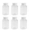 12Pcs 100ml 3.4oz Clear Plastic Bottles with White Screw Caps Empty Portable Liquid Solid Storage Containers for Travel Refillable Cosmetic Toiletry Chemical Dispense view 1