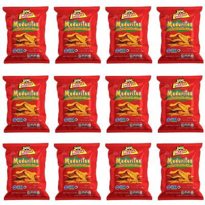 (Pack 12) Mayte Maduritos || Sweet Plantain Chips || 3 oz / 85 g ||Always Crunchy