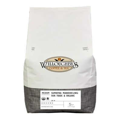 Sumatra Mandheling Fair Trade & Organic 5 Pound Ground