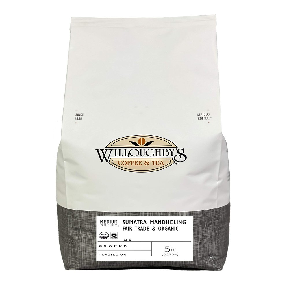 Sumatra Mandheling Fair Trade & Organic 5 Pound Ground