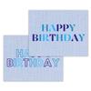 Blue Happy Birthday Foldover Notecard Set of 10, Thank You Note Cards for Adults and Children, 5.5" X 4.25" Folded Notecards with White Envelopes, Quality Cardstock, Stationery for Women and Kids view 1