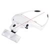 Head Magnifier Glasses with Light, 5 Lens Headset Magnifier for Jewelers Crafts Watch Repair Circuit Reading Aid view 4