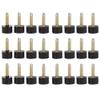24pcs High Heel Taps, High Heel Replacement Tips Non-slip Shoes Repair Heel Dowels Protector, Tips Shoe Accessory for Women's Shoes High Heels Pumps Heel Tips(10x10cm)