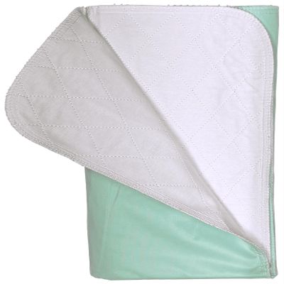 Bed Pad Washable Incontinence Underpad - Heavy Duty, Super Absorbent Waterproof Urinary Mattress Protector - Reusable Dry Bed Wetting Premium Protection for Seniors, Children 32x34 - 6 Pack Green 10oz