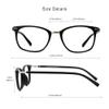 VisionGlobal Blue Light Blocking Glasses for Women/Men, Anti Eyestrain, Computer Reading, TV Glasses, Stylish Square Frame, Anti UV, Anti Glare(Black,+3.25 Magnification) view 3
