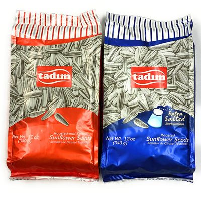 Tadim Salted and Extra Salted Sunflower Seeds 12 oz Pack of 2 From Germany
