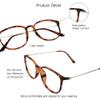 VisionGlobal Blue Light Blocking Glasses for Women/Men, Anti Eyestrain, Computer Reading, TV Glasses, Stylish Square Frame, Anti UV, Anti Glare(Tortoise,+0.25 Magnification) view 2