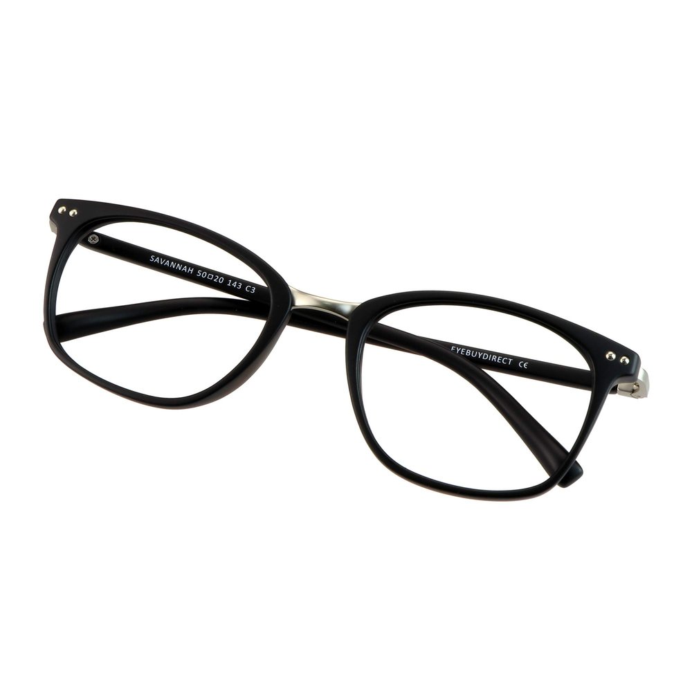 VisionGlobal Blue Light Blocking Glasses for Women/Men, Anti Eyestrain, Computer Reading, TV Glasses, Stylish Square Frame, Anti UV, Anti Glare(Black,+3.50 Magnification)