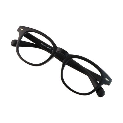 VisionGlobal Blue Light Blocking Glasses for Women/Men, Anti Eyestrain, Computer Reading, TV Glasses, Stylish Oval Frame, Anti UV, Anti Glare(Matte Black,+2.75 Magnification)