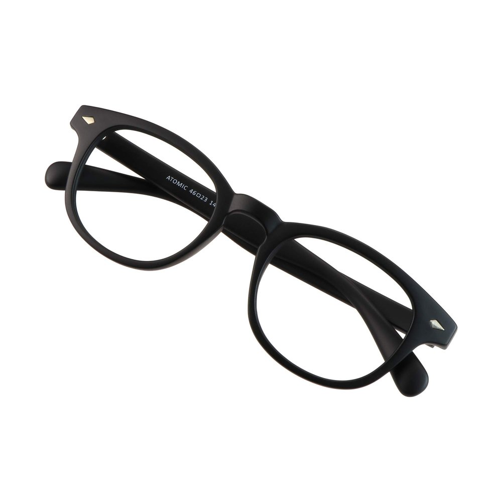 VisionGlobal Blue Light Blocking Glasses for Women/Men, Anti Eyestrain, Computer Reading, TV Glasses, Stylish Oval Frame, Anti UV, Anti Glare(Matte Black,+2.75 Magnification)