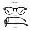VisionGlobal Blue Light Blocking Glasses for Women/Men, Anti Eyestrain, Computer Reading, TV Glasses, Stylish Oval Frame, Anti UV, Anti Glare(Matte Black,+2.75 Magnification) view 3