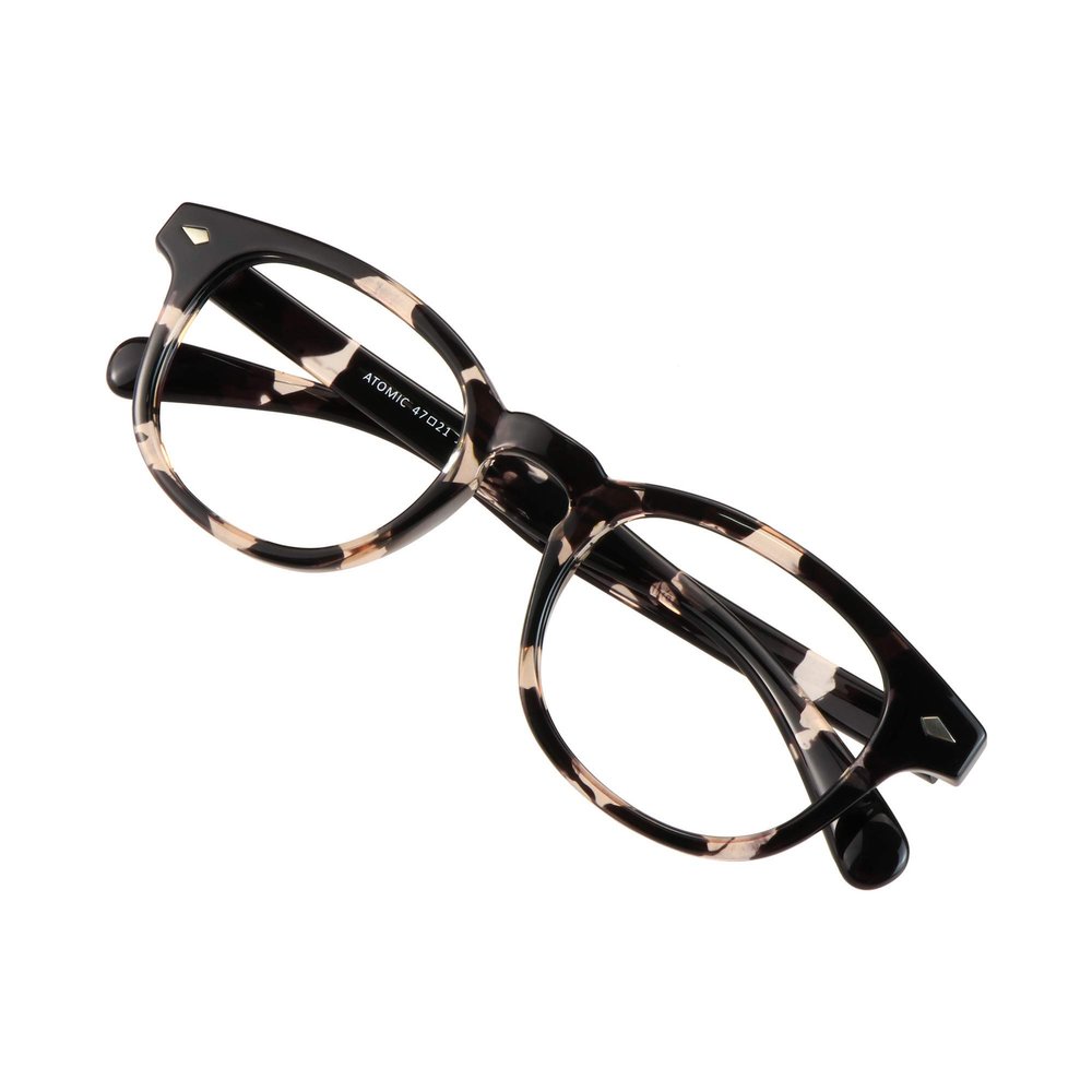VisionGlobal Blue Light Blocking Glasses for Women/Men, Anti Eyestrain, Computer Reading, TV Glasses, Stylish Oval Frame, Anti UV, Anti Glare(Clear Black,+2.75 Magnification)