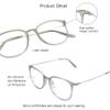 VisionGlobal Blue Light Blocking Glasses for Women/Men, Anti Eyestrain, Computer Reading, TV Glasses, Stylish Square Frame, Anti Glare (Clear Gray, +3.00 Magnification) view 2