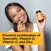 A Dose of Immunity Quercetin with Vitamin C and Zinc, Vitamin D, 500mg Quercetin Bromelain with Echinacea & B Vitamins (60 Count) view 2