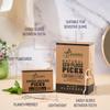 Natural Dental Floss Picks - Eco Friendly Cruelty Free & Vegan Tooth Flossers Pick Set with BPA Free Handle & Zero Waste Packaging - 200 Pack (Mint Flavored) view 3
