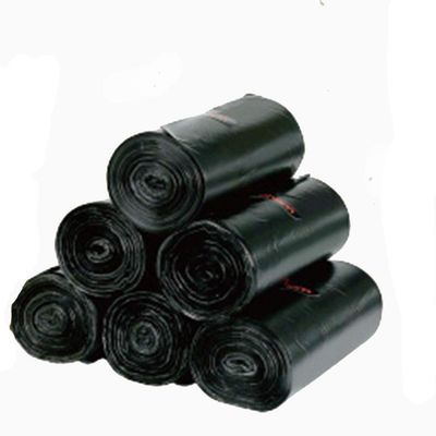 WFF trash bags Durable, Clean, Hygienic, Dual-tensile Toughness Household Garbage Bags, Suitable for Various Rooms, Flat Mouth And Portable Models, 9, 7, 6 Rolls/piece (Color : Black, Size : Large)