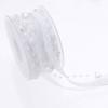 EXCEART 1Pc Favor lace for Crafts Organza Lace Ribbon Trims Artificial Bead Pearl Ribbon Cake Decorating Polyester Ribbons Sewing Cake Toppers Festival Lace Belt Wedding White Biscuit Box view 4