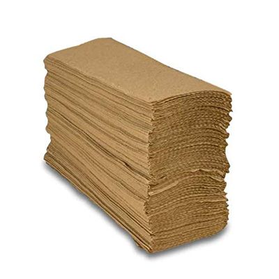 (10000 PCS-BRPN) Disposable Paper Napkins Tabletop Serving Napkins To go 1-ply Tall Fold Brown