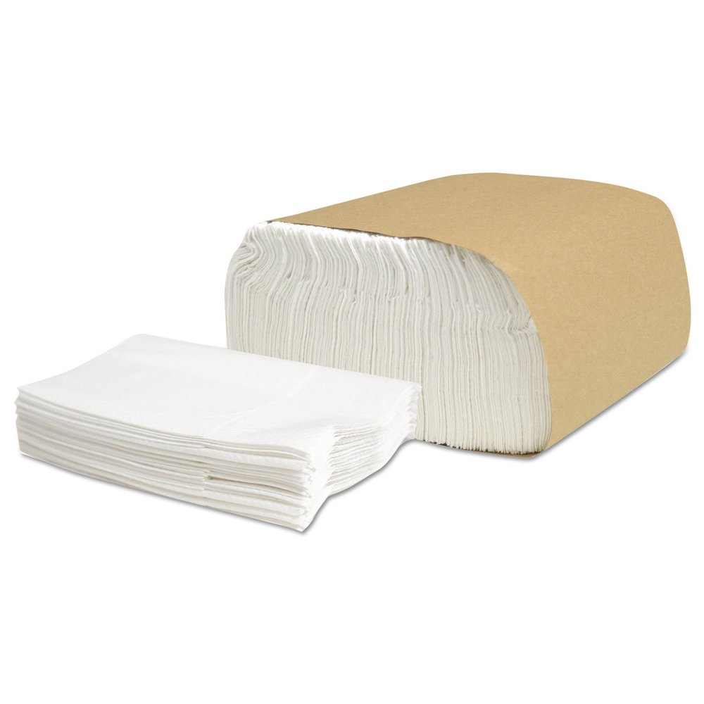 (10000-White) Disposable Paper Napkins Tabletop Serving Napkins To go 1-ply Tall Fold White