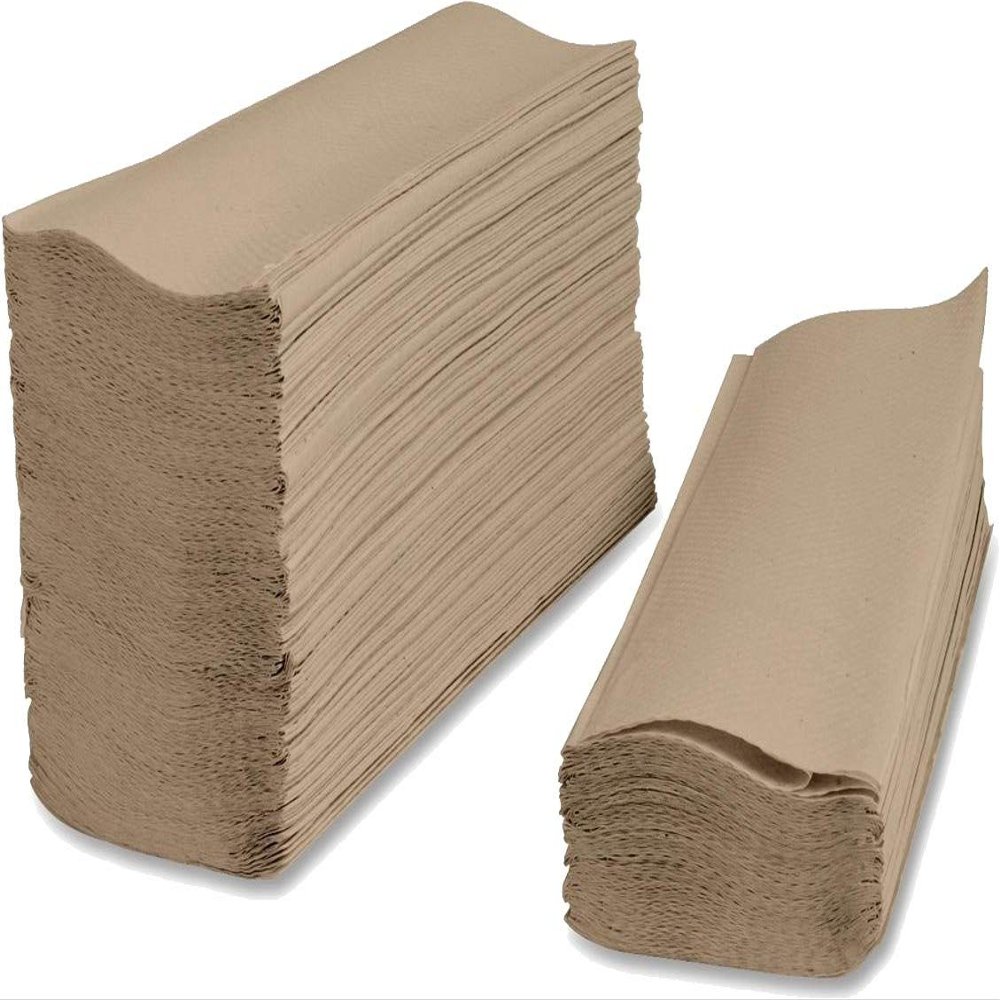 (1000 PCS-BRPN) Disposable Paper Napkins Tabletop Serving Napkins To go 2-ply Tall Fold Brown