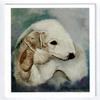 Bedlington Terrier Portrait Notecard Set - 12 Note Cards By Ruth Maystead view 1