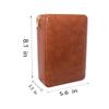 AMANCY Elegant Handmade Brown Leather Cedar Wood Lined 4 Cigar Humidor Case with 3 Triple Jet Flame Cigar Lighter and CutterSuitable for Holding Big and Fat Cigars view 2