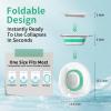 RUGUO Sitz Bath for Toilet Seat - Yoni Steam Seat - Sitz Bath for Hemorrhoids and Postpartum Care - Portable Bidet BPA Free - Foldable Basin for Epsom Salt Soak - Green view 2