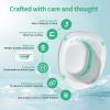 RUGUO Sitz Bath for Toilet Seat - Yoni Steam Seat - Sitz Bath for Hemorrhoids and Postpartum Care - Portable Bidet BPA Free - Foldable Basin for Epsom Salt Soak - Green view 4