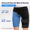 LotFancy Hip Brace with Hot Cold Pack, Hip Ice Pack Wrap for Women and Men, Groin Compression Wrap for Sciatica, Pulled Hamstring, Arthritis, Thigh Injuries, Bursitis Pain Relief view 4
