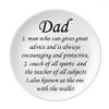 Encouraging Dad Festival Quote Plate Decorative Porcelain Salver Tableware Dinner Dish view 1