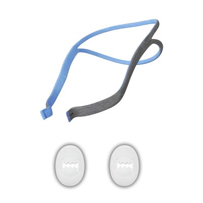 62935 Air Fit P10 Headgear Assembly for Resmed,replacment cpap airfit p10Nasal Pillow mask Headgear Strap Blue