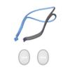 62935 Air Fit P10 Headgear Assembly for Resmed,replacment cpap airfit p10Nasal Pillow mask Headgear Strap Blue view 1