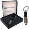 Cigar Boulevard Gunmetal Punch Cigar Cutters Rubber Grip view 1