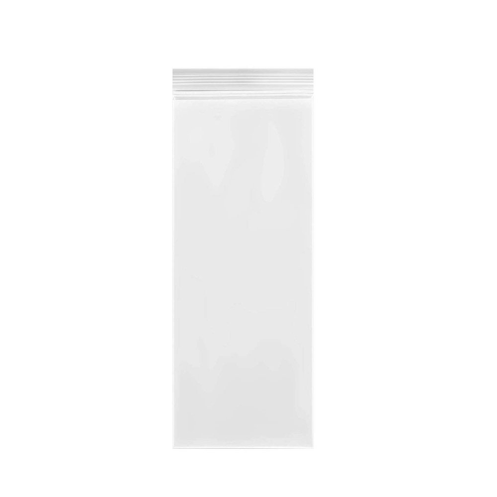 100 Count Clear Resealable Tall Thin Zip Bags, Long Thin Ziplock Bags - 3.9" x 11.8" (10 x 30 cm)