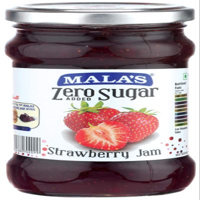 Mala's Zero Sugar Jam, Strawberry, 350g, 1 Count