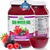 EverSmith Organics - Wildcrafted Irish Sea Moss Gel | Made in USA | Rich in Vitamins & Minerals | Sea Moss Gel Raw | Nutritional Supplement | Mixed Berry (16 oz) view 1
