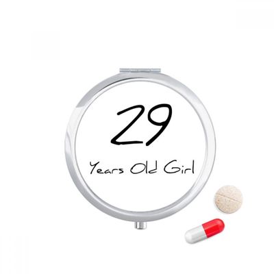29 Years Old Girl Age Pill Case Pocket Medicine Storage Box Container Dispenser