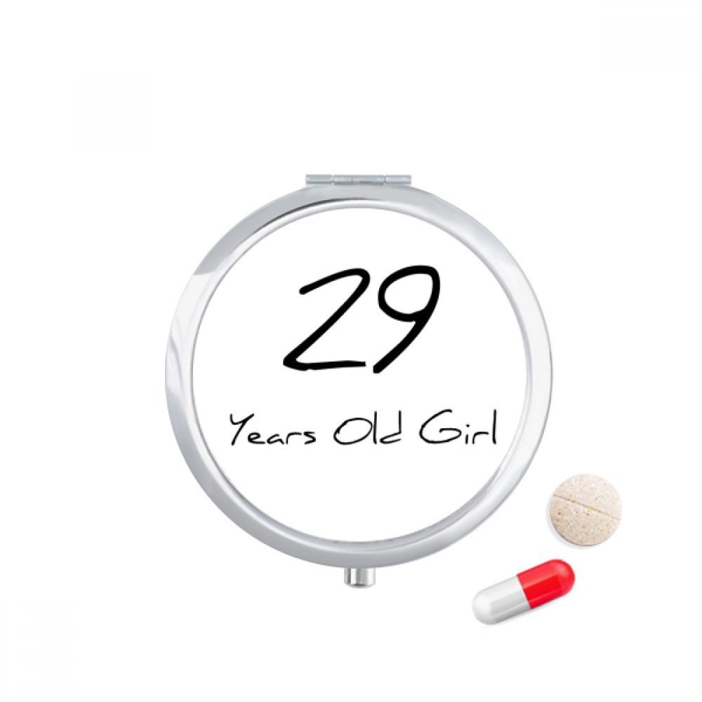29 Years Old Girl Age Pill Case Pocket Medicine Storage Box Container Dispenser