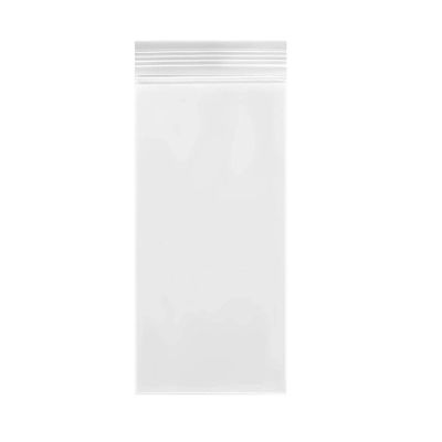 100 Count Clear Resealable Tall Thin Zip Bags, Long Thin Ziplock Bags - 2.7" x 9.8" (7 x 25 cm)