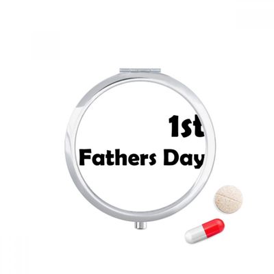 1st Fathers Day Festival Quote Pill Case Pocket Medicine Storage Box Container Dispenser