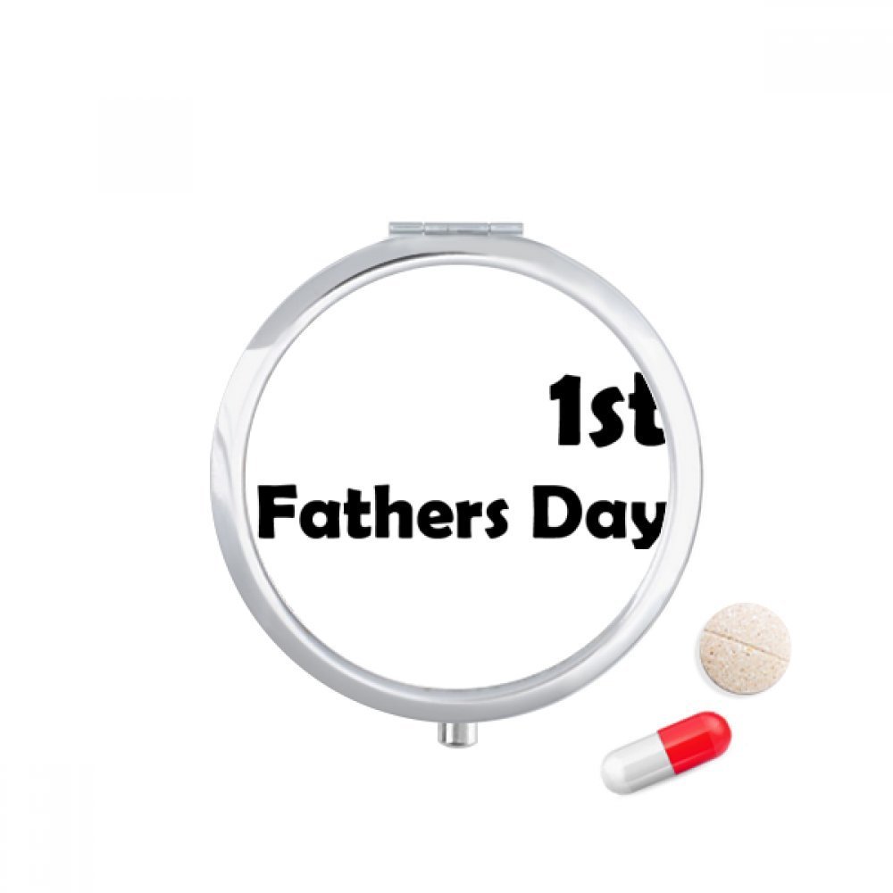 1st Fathers Day Festival Quote Pill Case Pocket Medicine Storage Box Container Dispenser