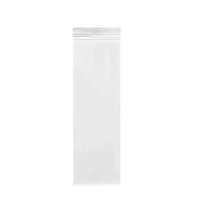 100 Count Clear Resealable Tall Thin Zip Bags, Long Thin Ziplock Bags - 2" x 7.4" (5 x 19 cm)