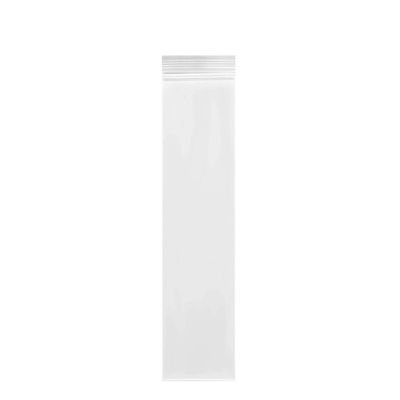 100 Count Clear Resealable Tall Thin Zip Bags, Long Thin Ziplock Bags - 2.7" x 13.7" (7 x 35 cm)