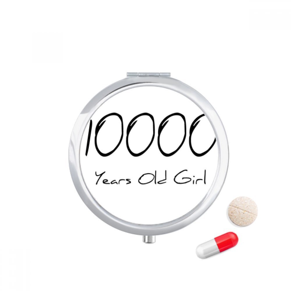 10000 Years Old Girl Age Pill Case Pocket Medicine Storage Box Container Dispenser