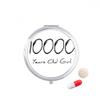 10000 Years Old Girl Age Pill Case Pocket Medicine Storage Box Container Dispenser view 1