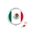 Mexico National Flag North America Country Pill Case Pocket Medicine Storage Box Container Dispenser view 1