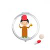 Red Hat Morocco Cartoon Pill Case Pocket Medicine Storage Box Container Dispenser view 1